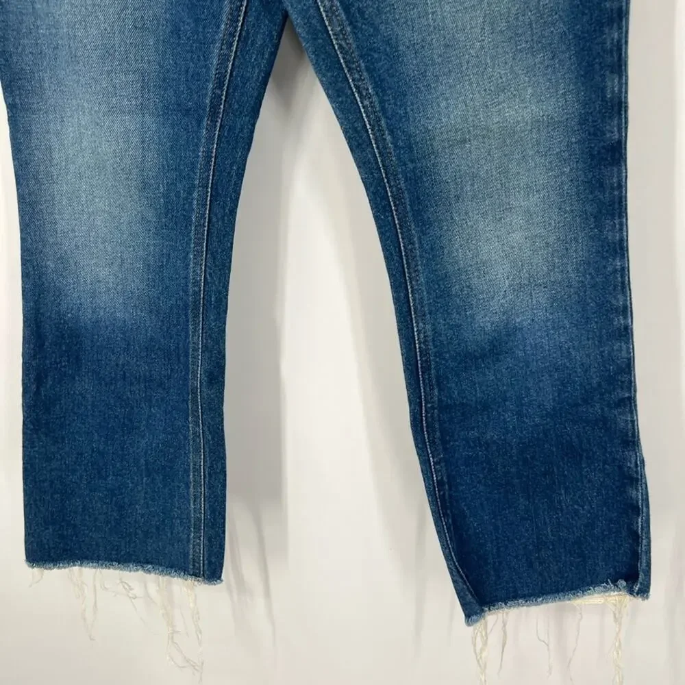 J. Crew 9” Mid-Rise Demi-Boot Crop Jeans in Lantern Wash